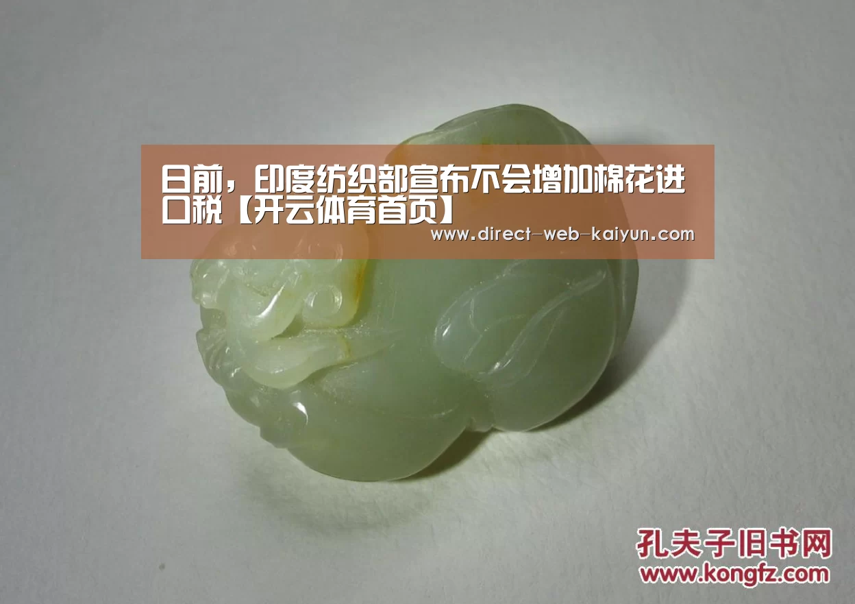 日前,印度纺织部宣布不会增加棉花进口税【开云体育首页】(图3) 开云体育首页